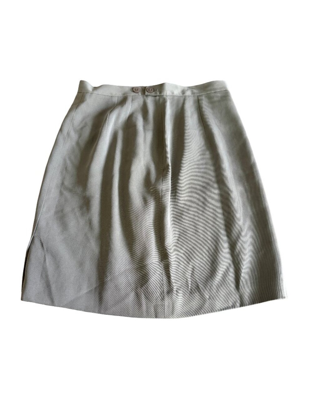 Loft Women's 8P Gray Silk A-Line Skirt